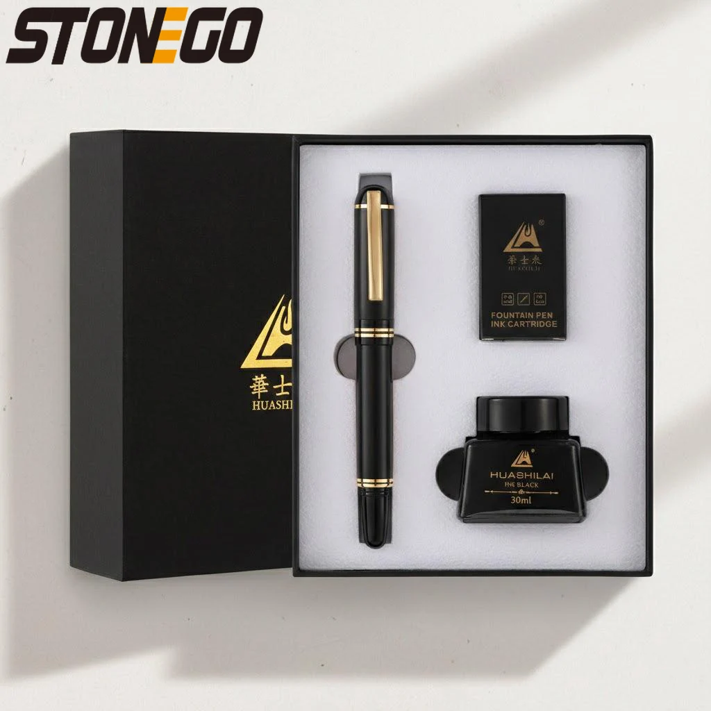 

Luxury Wood Fountain Pen Set Exquisite Wooden Pen with Gift Box Graduation Birthday Business Gifts for Men Women Writing Gift