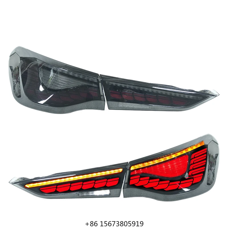 

for 4 Series G82 Smoke Tail Light 2020-2022 G22 G24 GTS M4 Rear Light Upgrade Dragon Scale Style LED Taillight