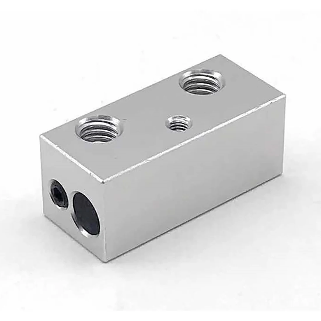 

3D printer parts E3D single head two-color mixed color extrusion heating aluminum block 2-in 1-out heating block