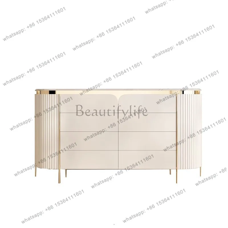 

Solid wood door cabinet Modern simple household living room partition cabinet Light luxury bedroom dining room rock slab storage