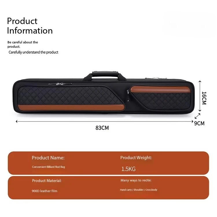 Borsa portaoggetti morbida personalizzata con pellicola 1/2 per custodie da biliardo e snooker