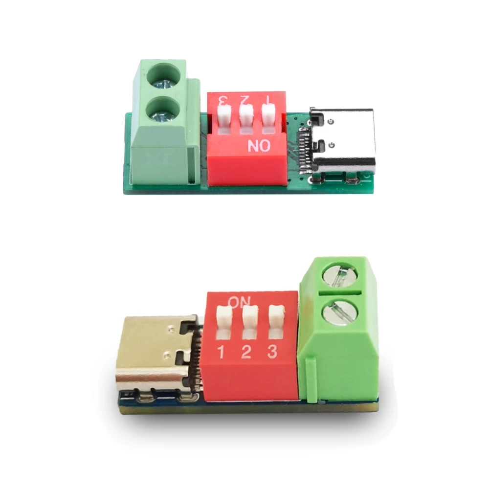 1szt USB-C 100W PD Trigger Board Module PD/QC Decoy Fast Charge USB Type-c do 12v Szybka ładowarka Power Delivery Boost