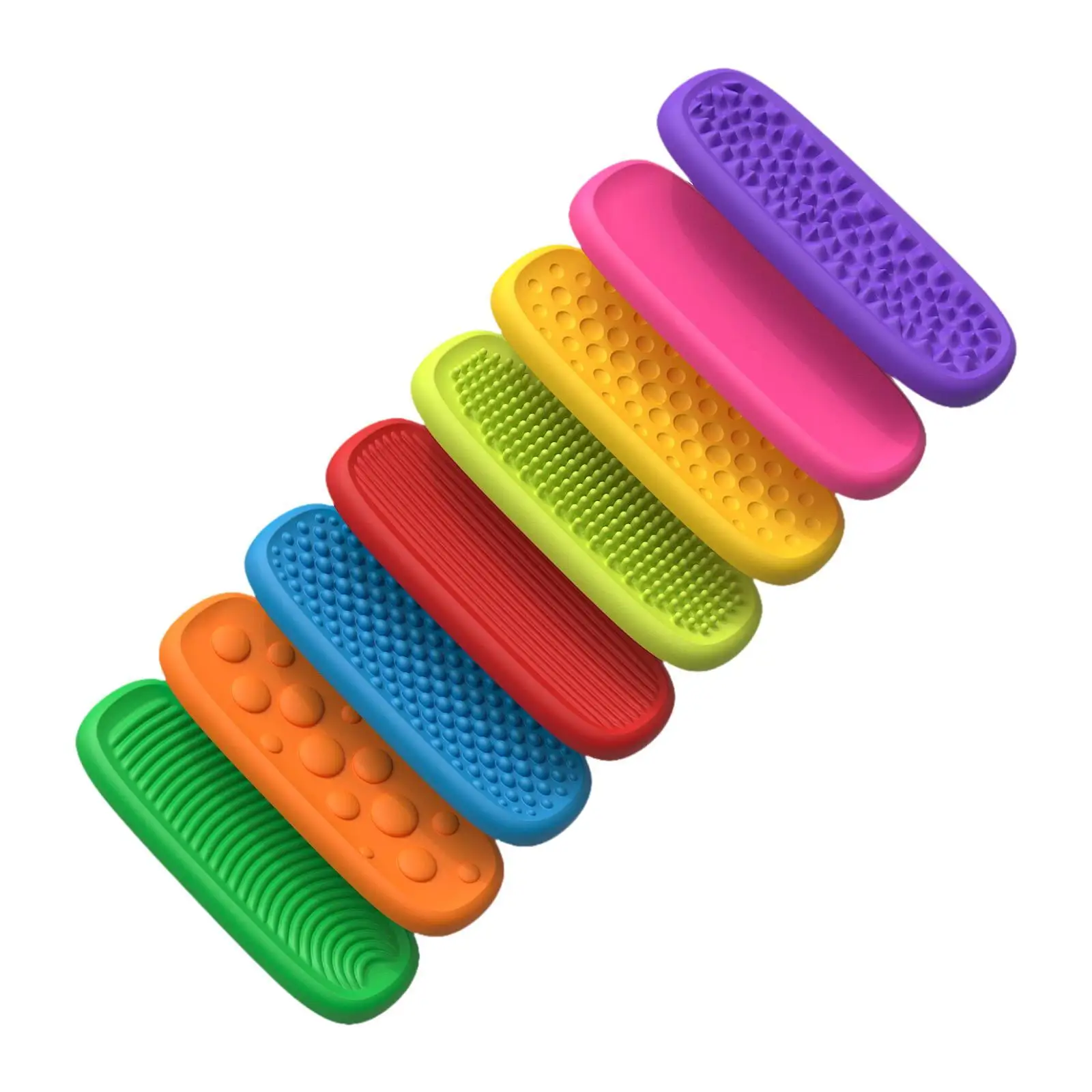 Kids Sensory Fidget Toys Silicone Strips Bar Set Quiet Educational Novelty Toy for Classroom Attention Focus Fine Motor Skill
