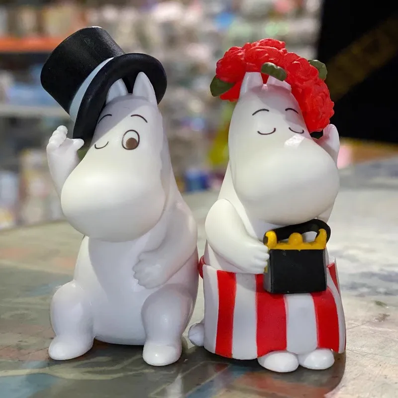 TOMY Original Gashapon Hide Seek ムーミン Anime Figure Toys For Kids Gift Collectible Model Ornaments