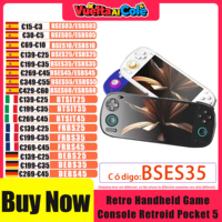 Retro Handheld Game Console Retroid Pocket 5  SD865 5.5-inch OLED HD Display Bluetooth 5.1 Android 5000mAh RP5 Gifts For Kids