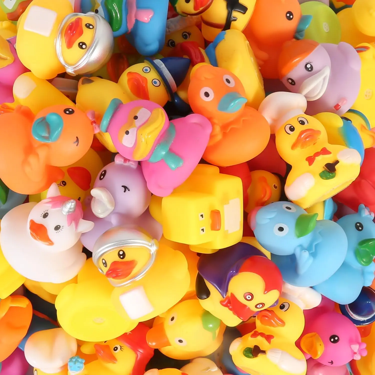 5-40 PCS New Cute Rubber Duck Assorted Duck Toys Shower Toy Gifts Birthday Party Gifts Decorations