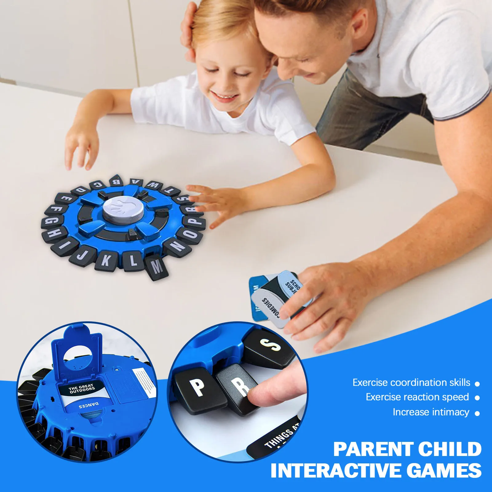 لعبة Word Game Fast-Paced Family Board اختر فئة وسباق ضد الموقت ليكون لعبة تعلم اللاعب الأخير رائعة 2025