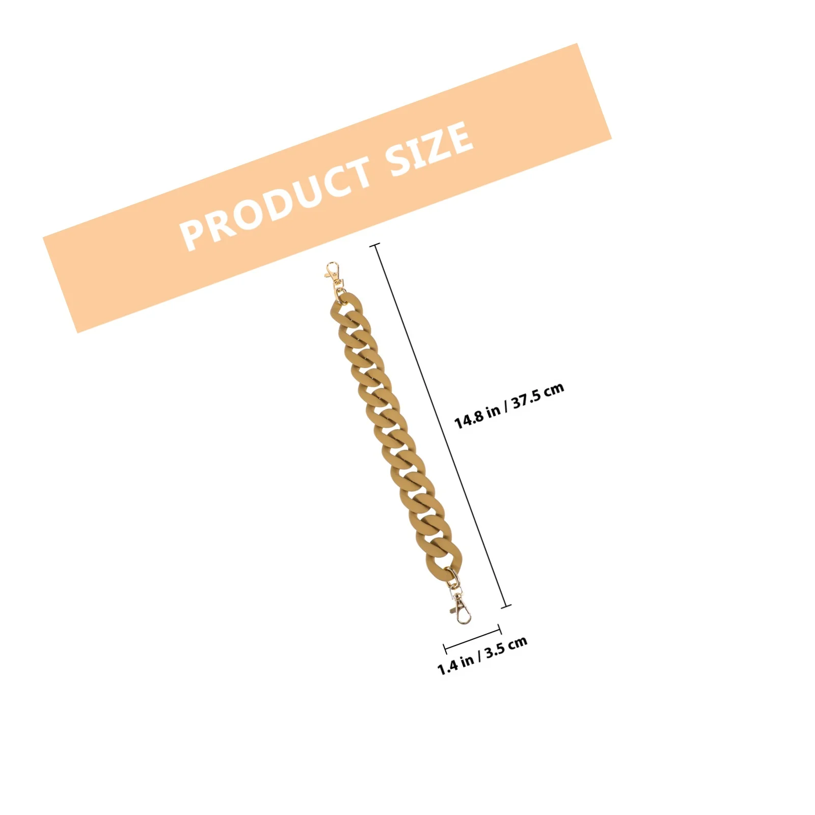 Replacement Bag Chain Resin Material Elegant Handbag Chains Easy Install Decorative Functional for Various Purse Styles Bag