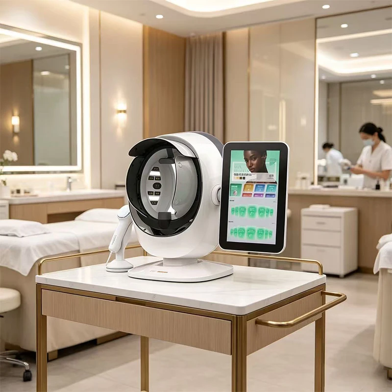Desktop Professional AI Intelligent Skin Analyzer With Scalp Analyzer For Skin Pigmentation Detect Skin Moisture