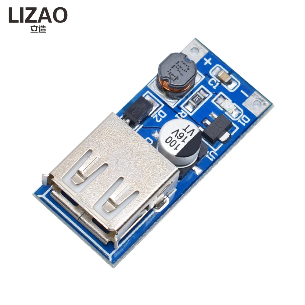 LIZAO DC-DC USB Boost Power Module, 0.9V~5V to 5V 600MA Step Up Converter Board, USB Output Mobile Power Charging Boost Module