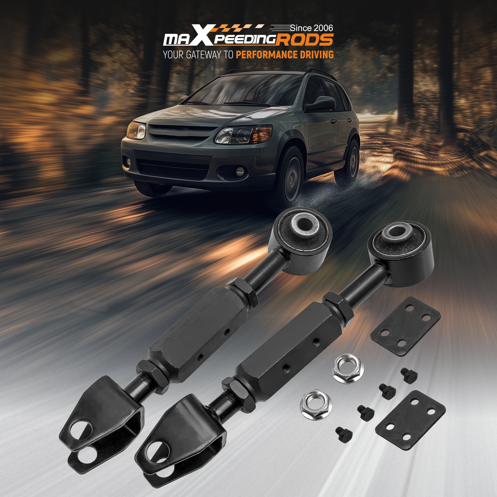 Rear Camber Control Arm Kit -4.0+6.0 Left+Right for Honda CR-V 02-06 2002-2006