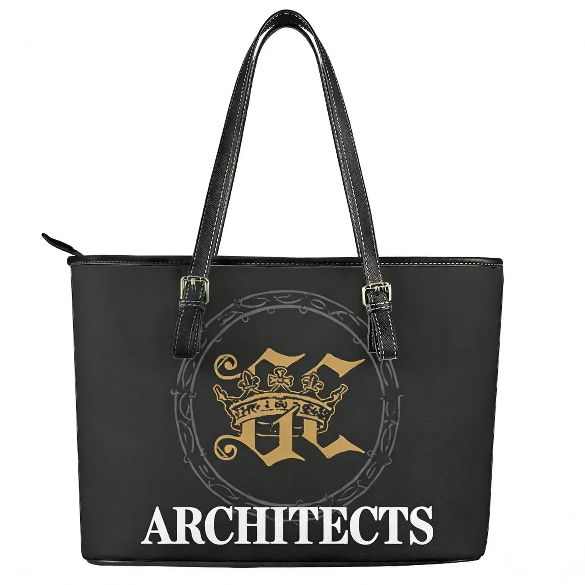 Architects British band Custom Handbag Womens Mens Personalized Tote Bag Shoulder Bag Business Leather Purse Travel Bag Gift