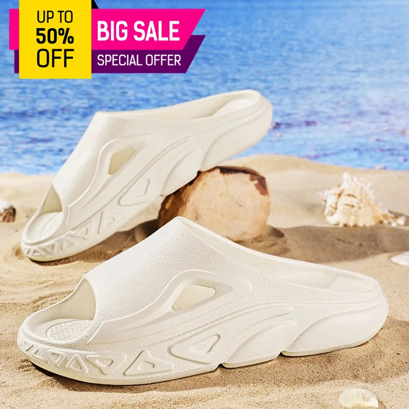 Y2k 2026 New Korean Style Gray Slippers Unisex Trendy Cloud Cushion Slides Non-Slip Thick Sole Summer Shoes for Home Street