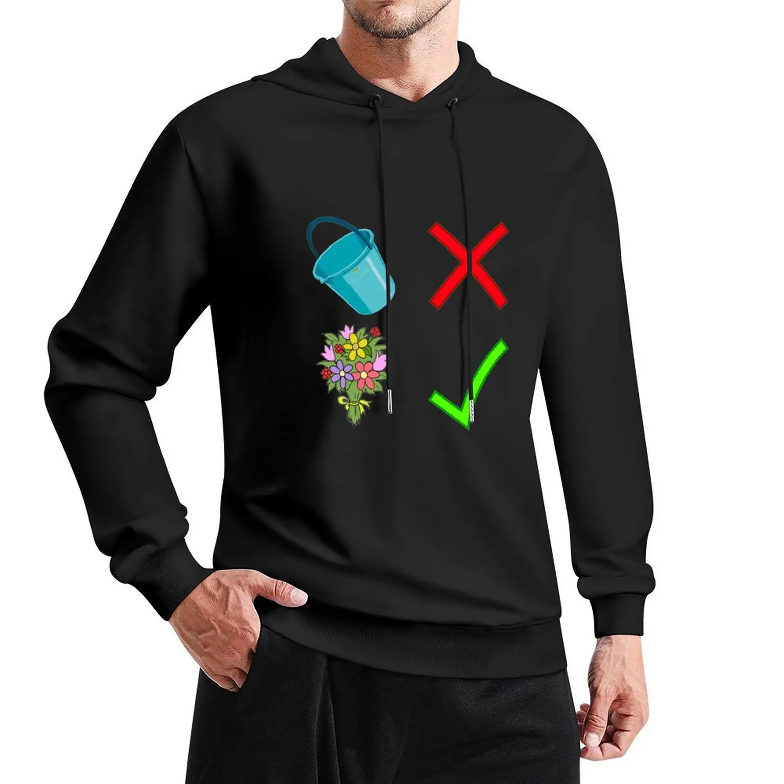 

It's pronounced Bouquet Pullover Hoodie men clothes hooded shirt new hooded tee