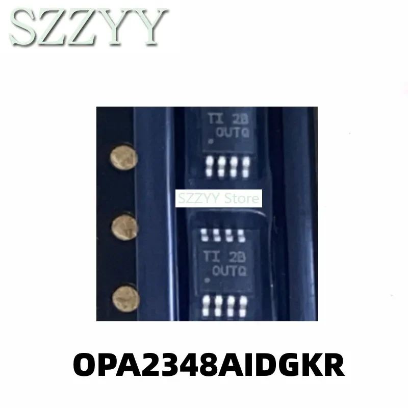 5PCS OPA2348AIDGKR screen printed OUTQ MSOP8 pin chip integrated circuit operational amplifier chip