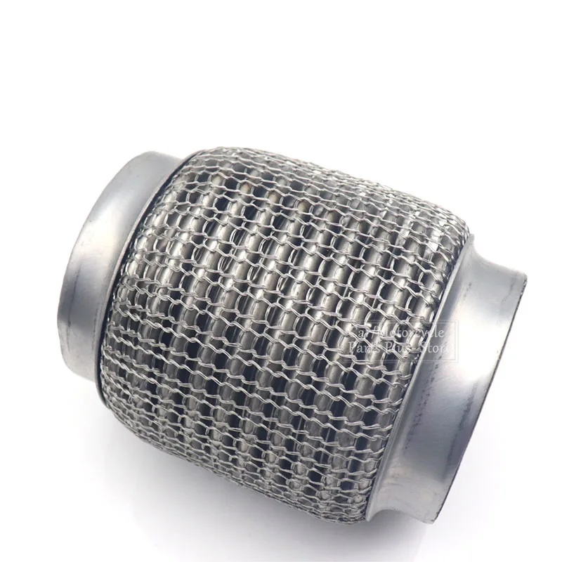 Inlet 65MM/75MM Car Exhaust Tube Stainless Steel Exhaust Flex Pipes Tube Flex Coupler With Interlock Super Flexible Mesh Bellows