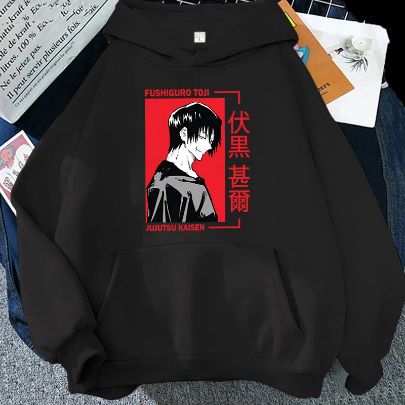 

Funny Anime Fushiguro Toji Printed Tops Harajuku Hoodie Fashion Sweatshirt Women Men Casual Pullover Hoodies