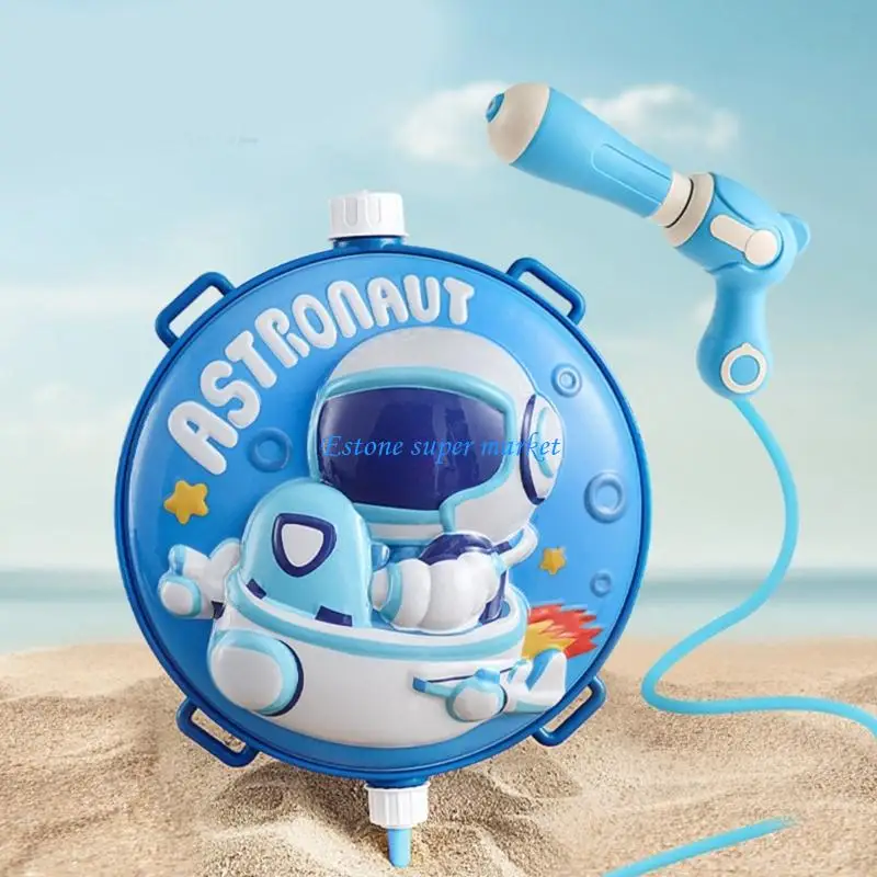 

090B Backpack Water For Kids Ergonomic Shoulder Pads LeakProof Pulling Design Water Squirting Toy for Toddler Party