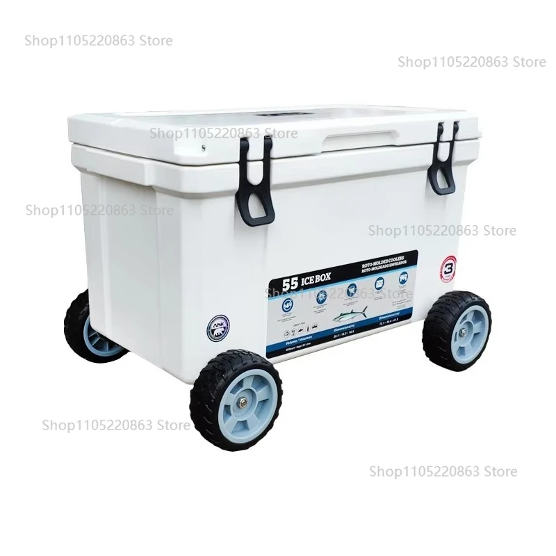 Heavy duty new multi-functional large rotational molding portable 55L outdoor high-quality tank cooler box