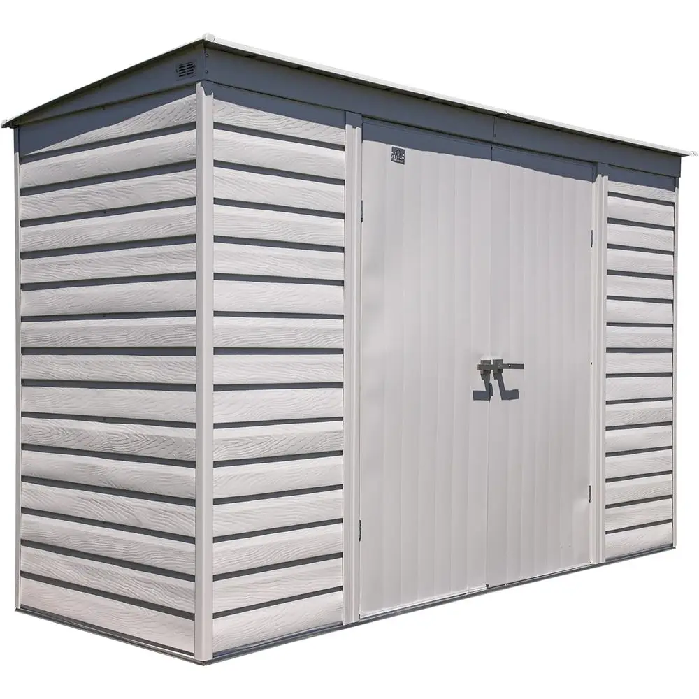 

Стальной сарай для улицы 10' x 4' в цвете Lute Grey