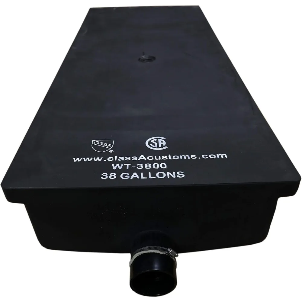 38-Gallonen-Wassertank für Wohnmobile in Schwarz – Abfallhaltesystem mit großem Fassungsvermögen WT-3800