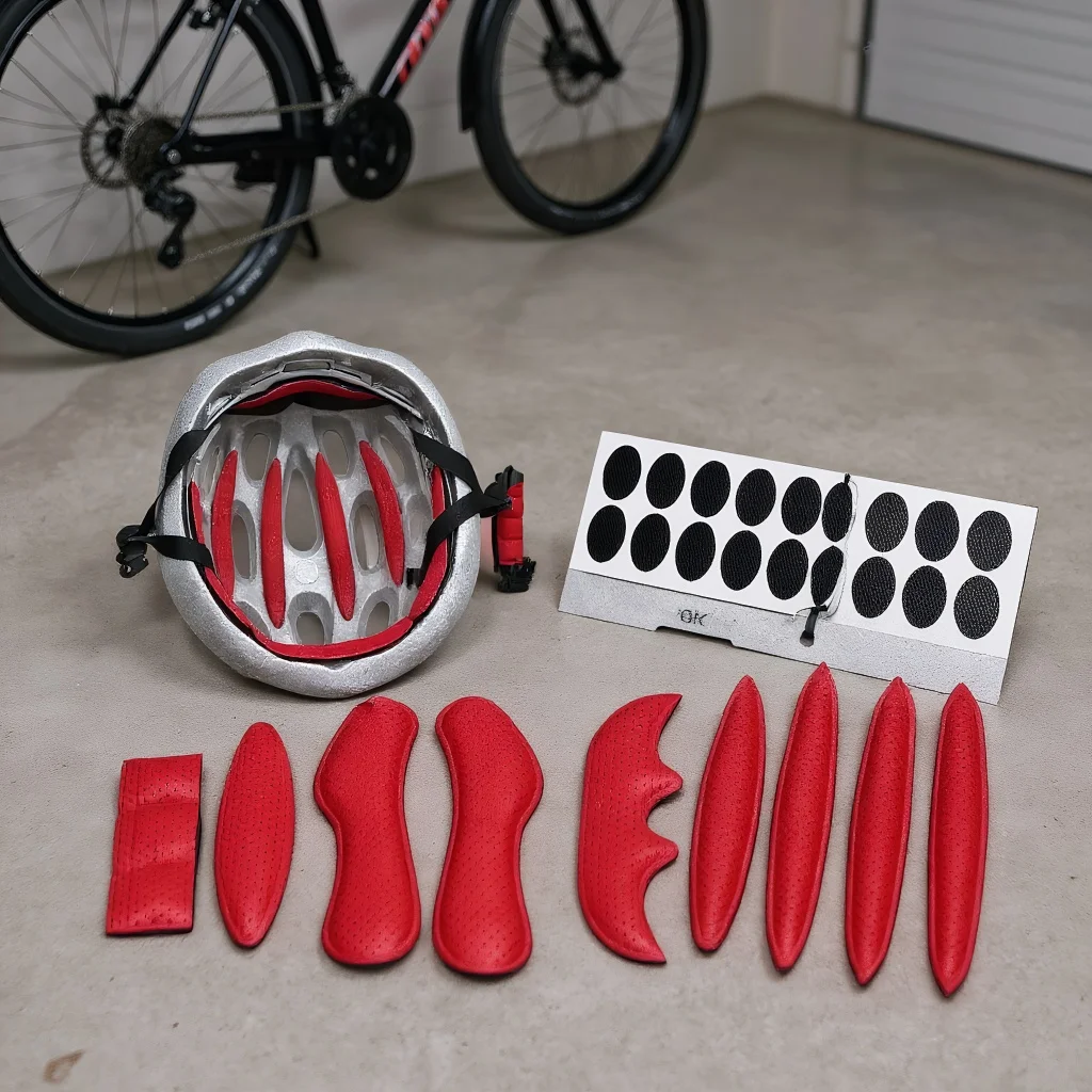 

Helmet Comfort Upgrade Kit, 27 Pcs Sealed Sponge Padding for Custom Fit in Motorcycle & Bicycle Helmets, Odor Resistant