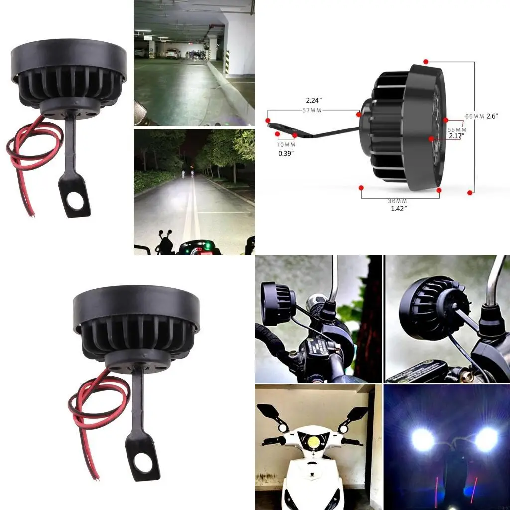 2Pcs Running Light For Motorcycle Led Fog Light Headlight DRL Lamp New