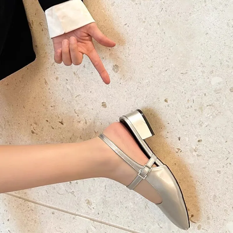 High-Heel-Sandale für Damen, hochhackige Leder-Rome-Slides, PU-Lackleder-Sandalen, Damen-High-Heels, hochhackige PU-Slides