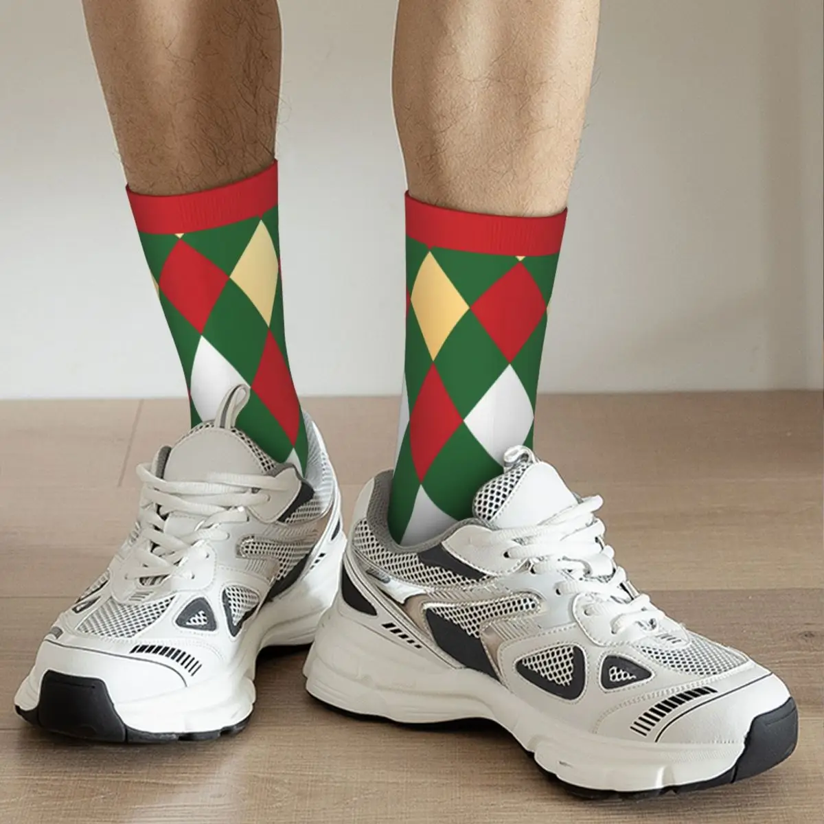 Happy Funny Men Socks Harajuku Christmas Sock poliestere Graphic calze da donna primavera estate autunno inverno