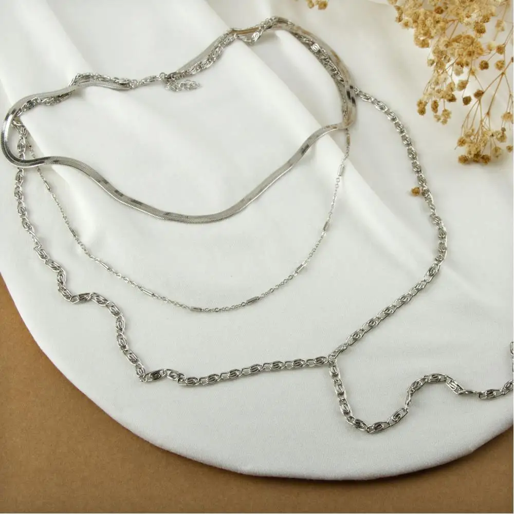 Italian Chain Lux Kombinli Necklace