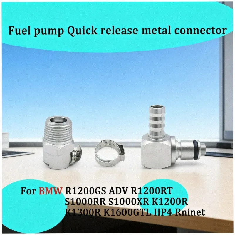 Accessories moto For BMW R1200GS ADV R1200RT S1000RR K1200R K1300R K1600GTL HP4 Rninet Fuel pump Quick release metal connector