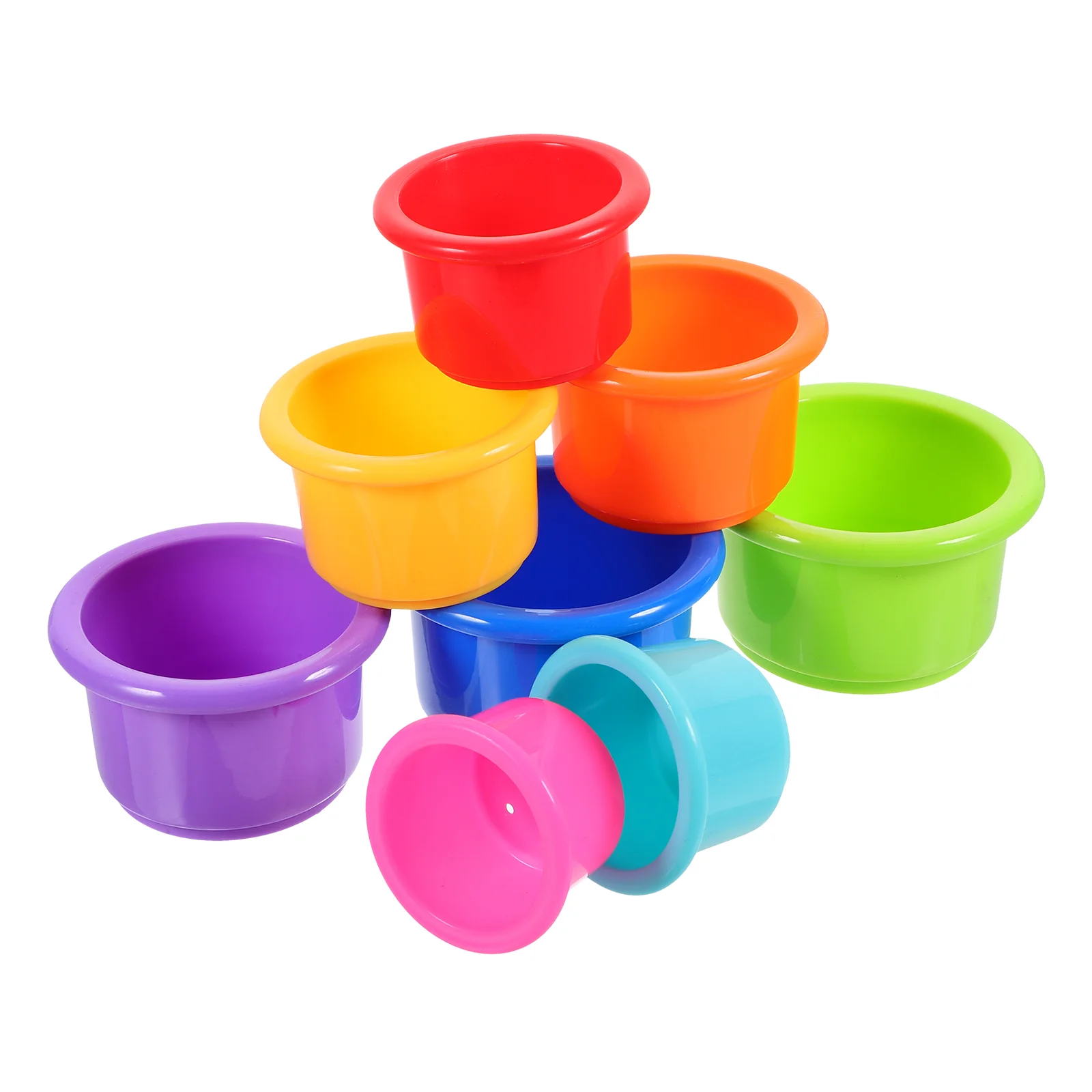 

8 Pcs Control Stacking Cup Toys Bunny Food Holder Rabbit Garden Plaything Nesting Hiding Baby