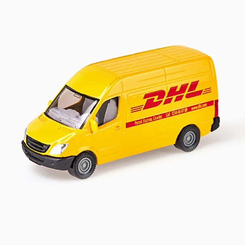 Siku Diecast Alloy Model 1085 DHL Express Vehicle Finished Simulation Miniature Engineering Car Hobby Collection Ornament Gift