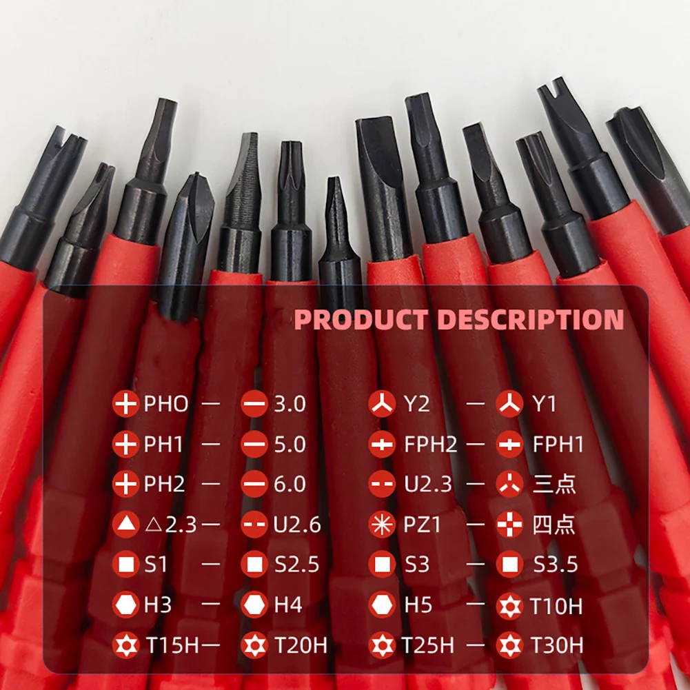 

31-in-1 Electrical Insulated Screwdriver Set With Case Magnetic Cross Slotted Bits Electrician Repair Tools Kit Electrician Tool
