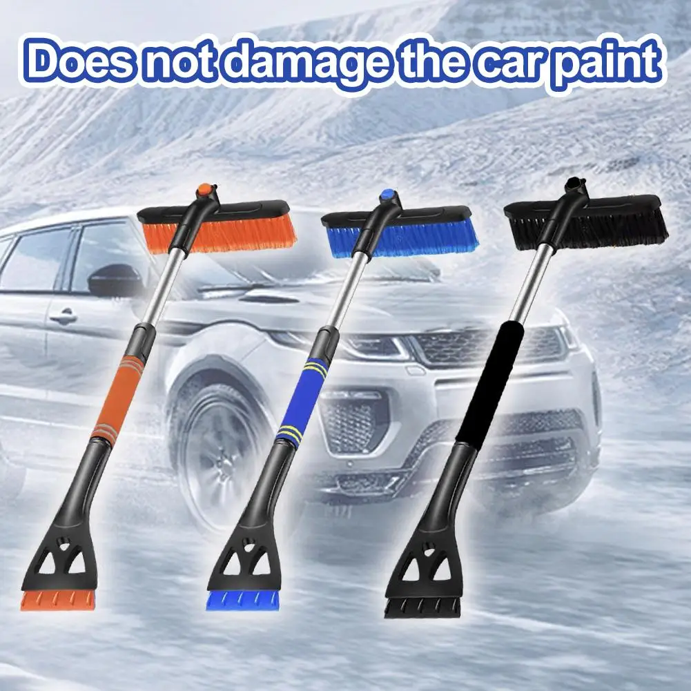 Kit de pala de nieve multifuncional, raspador de hielo desmontable con agarre de espuma, cepillo de nieve para camión SUV Auto, 80 cm Z0W3