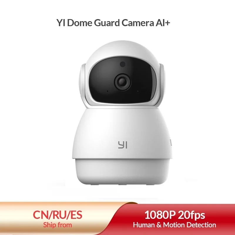 Cámara domo de seguridad para interiores, Webcam IP de 1080p, Wifi, AI, para mascotas, Pan & Tilt, grabadora de vídeo 360