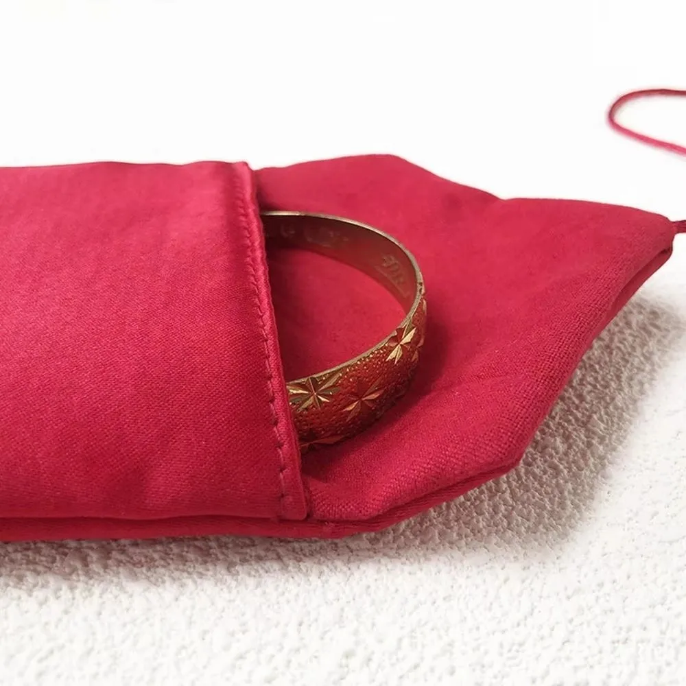 1/5PCS Envelope Flip Style Jewelry Storage Pouch Anti Tarnish Anti Scratch Velvet Jewelry Bag Vintage Classic Appearance