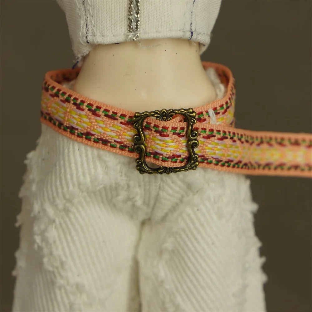 New Super Mini Belt Handmade Long 19cm Width 1cm DIY Accessories Artificial Ethnic Style Girls Gifts for Bjd Dolls