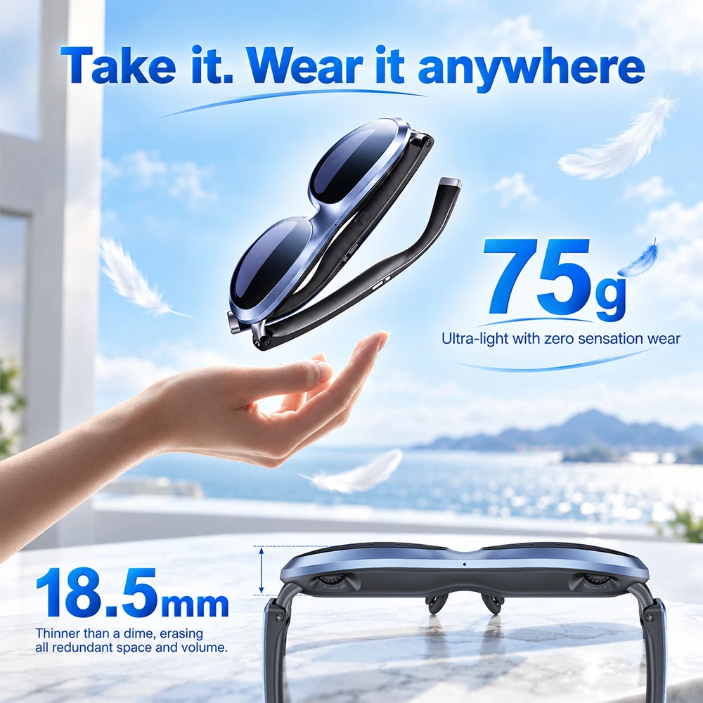 Rokid Max AR 3D Smart Glasses Station 120Hz Sony Micro OLED 215