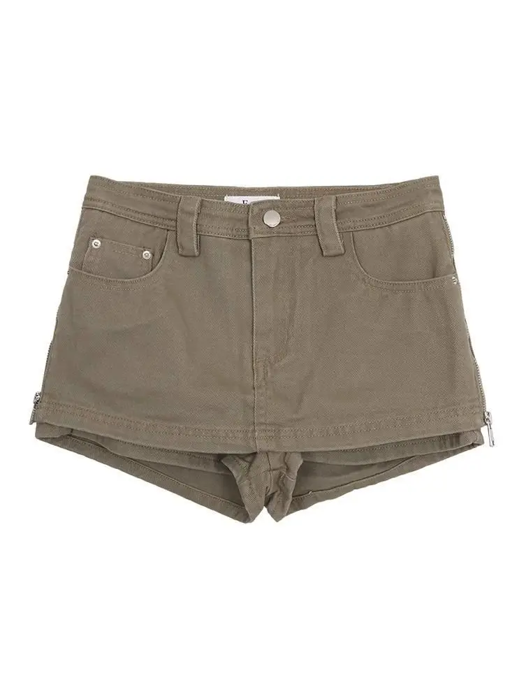 أزياء ريترو سبايس جيرل المضادة للضوء تنورة المرأة الجديدة عالية الخصر الدنيم تنورة كلمة #5