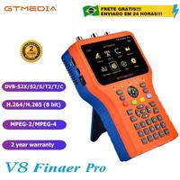 GTMEDIA V8 Finder 2 Pro Meter Satellite Signal Finder DVB-S2X/S2/S/T2/T/C/ATSC-C H.265 Auto Calculate Angle Supports ACM