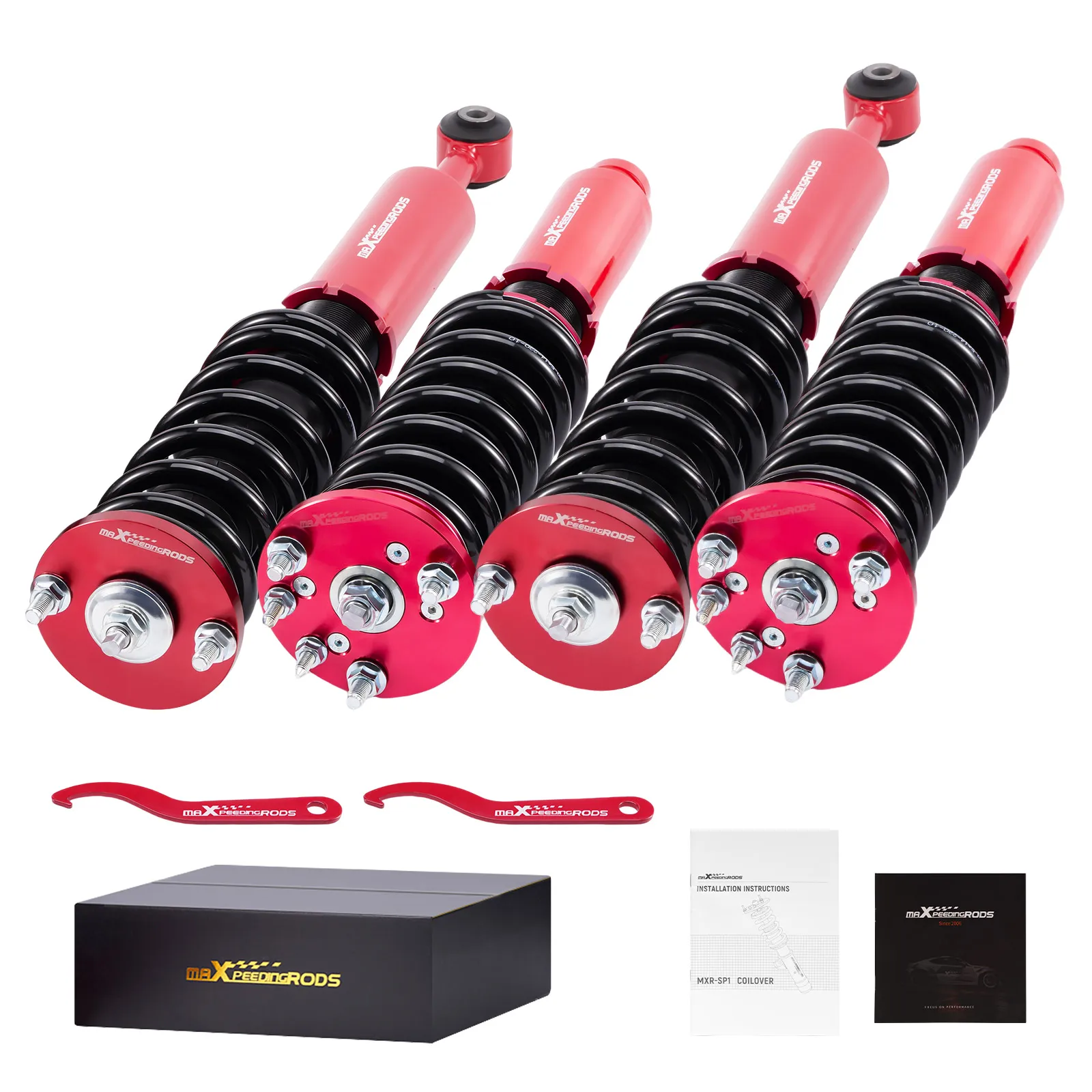 Coilovers Lowering Suspension Set For Acura TSX 2004-2008 Struts Adjustable Height Coilovers Shock Absorbers Suspension