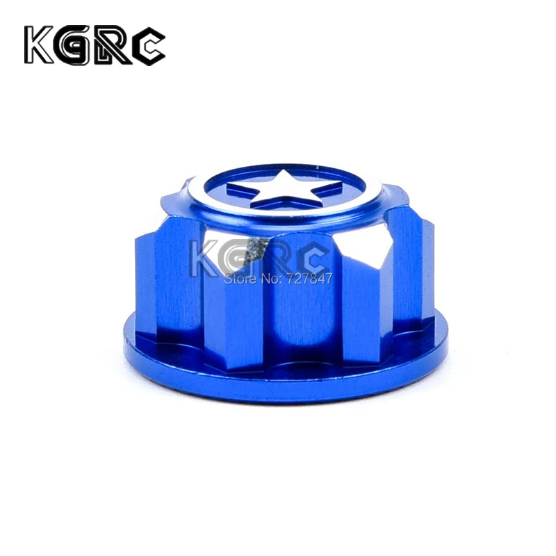 4PCS RC Car Aluminum 17mm Hex Wheel Nuts Dustproof Anti-Skid Non-slip for 1/8 TRX X-Maxx Summit E-Revo Buggy RC Truck