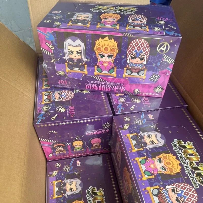 In Stock Eaki Jojo Bizarre Adventure Doll Golden Wind Series Stuffed Pendant Blind Box Collectible Anime Keychain Toys For Fans