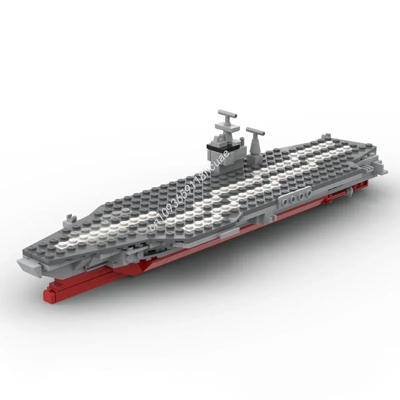 

327 деталей MOC Модель авианосца USS Nimitz CVN68, строительные блоки, архитектурные конструкторы, игрушки для самостоятельной сборки, подарки на Рождество