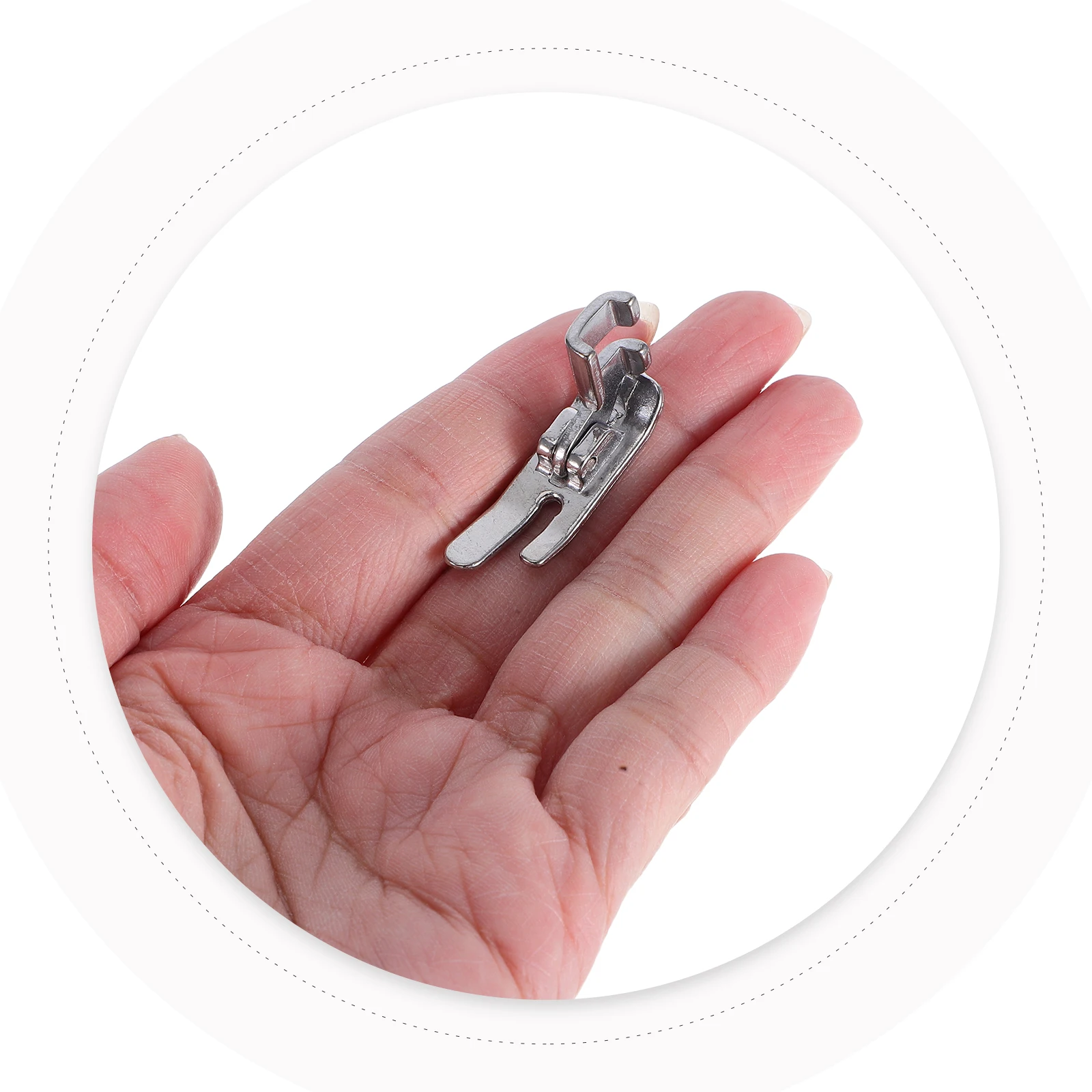 

1 set Sewing Machine Accessories Set Universal Needles Embroidery Presser Foot Satin Stitch Stabilizer Foot Anti-Slip for Thick