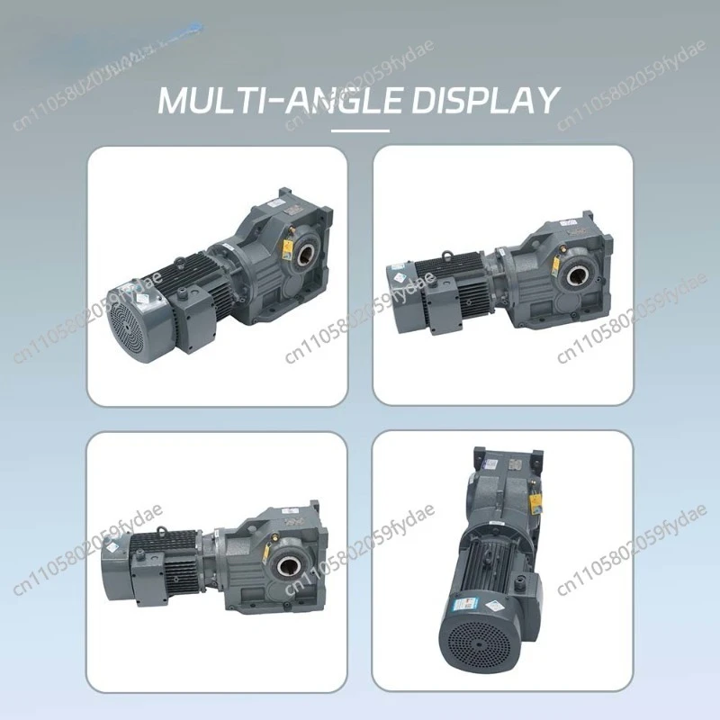 Spiral Bevel Gear Reducer Motor Gearbox Motor with Reducer