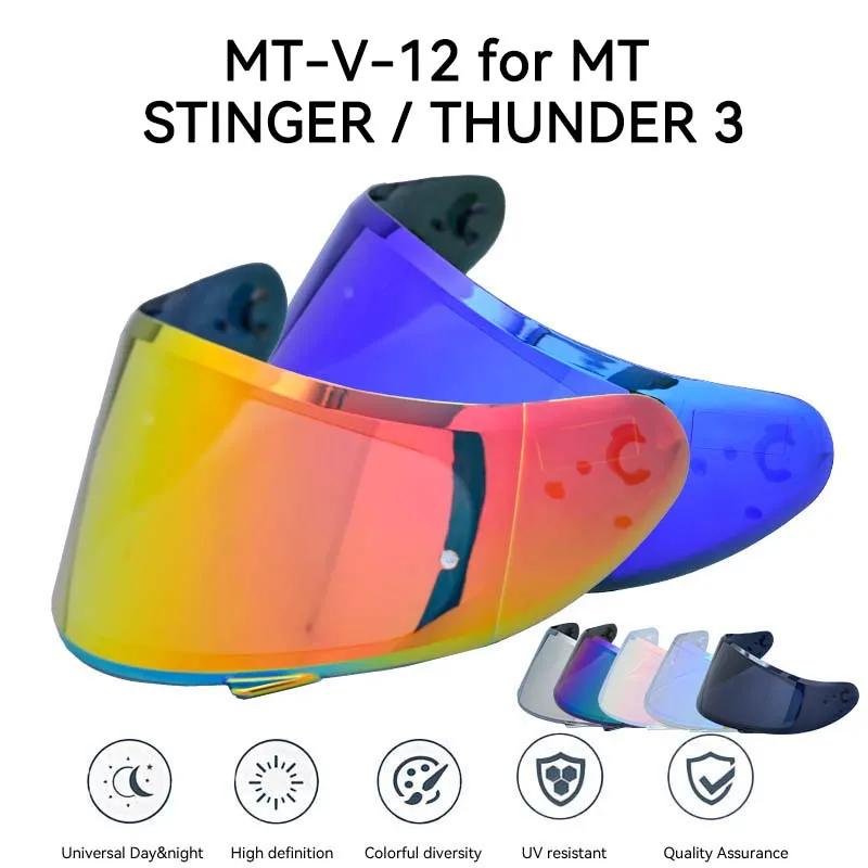 

MT-V-12 shield for MT STINGER helmet and MT THUNDER 3 helmet MT Replacement parts THUNDER 3SV visor