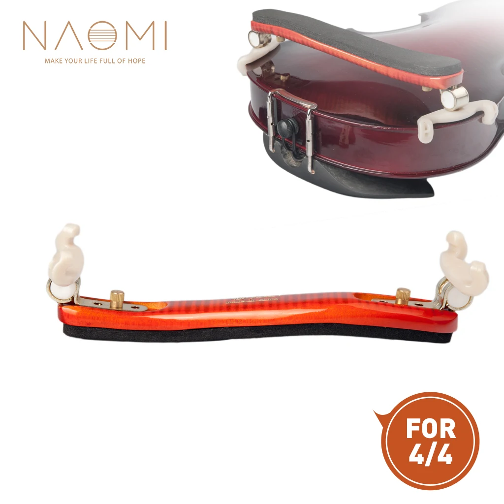 

NAOMI 4/4Violin Shoulder Rest Collapsible And Height Adjustable Feet Violin Universal Type Soft Easy To Use High Strength Sponge