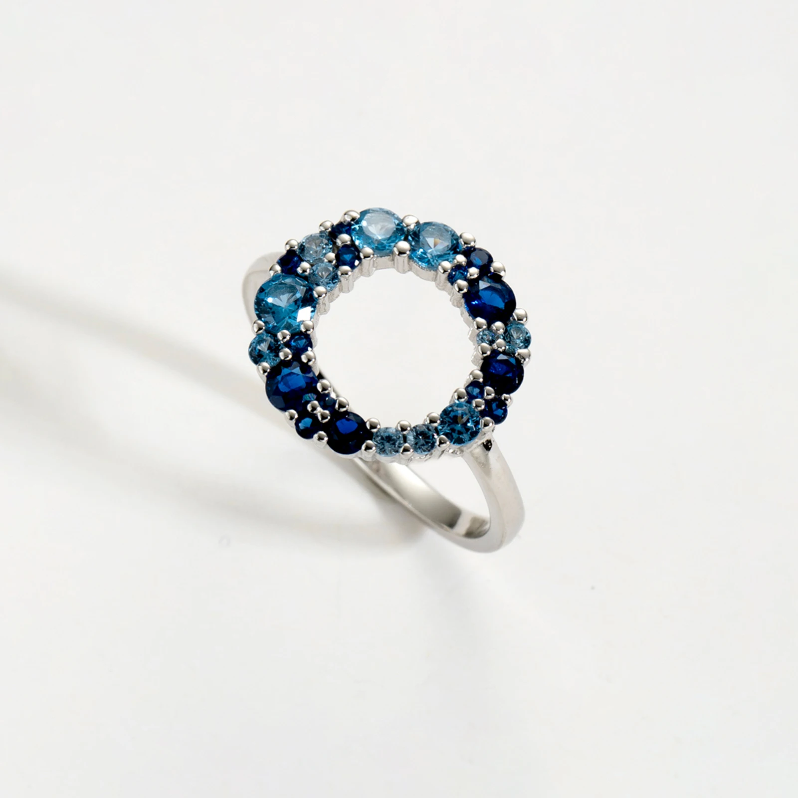

VEWANT 925 Sterling Silver Aquamarine Blue CZ Irregular Rainbow CZ Ring 2026 Women Luxury Wedding Fine Crystal Jewelry Gift
